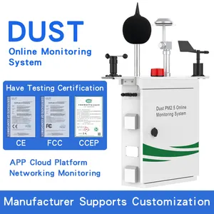 קידום גלאי איכות אוויר חיצוני מערכת ניטור סביבה עם פלטפורמת ענן ניטור אבק ורעש בזמן אמת