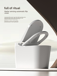 IPX4 ABS gốm nhà vệ sinh thông minh với điều khiển từ xa ghế nóng tự động tính năng tiên tiến commode thông minh cho phòng tắm - Product Image 6