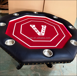 <span class=keywords><strong>Table</strong></span> de <span class=keywords><strong>poker</strong></span> de casino <span class=keywords><strong>ronde</strong></span> de luxe de 60 pouces avec pieds en bois massif - Product Image 3