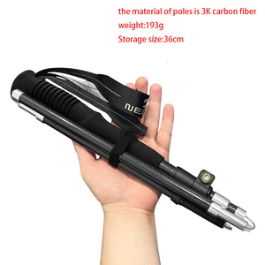 Bâtons <span class=keywords><strong>de</strong></span> <span class=keywords><strong>ski</strong></span> pliables <span class=keywords><strong>de</strong></span> haute qualité, bâtons <span class=keywords><strong>de</strong></span> randonnée et <span class=keywords><strong>de</strong></span> marche, béquille réglable, alpenstock idéal - Product Image 3