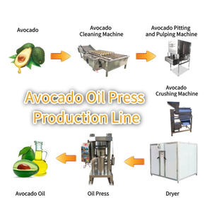Nouvelle machine d'extraction d'huile d'avocat en acier inoxydable, pressage à froid automatique, haute productivité, capacité maximale 200 kg/h, équipement de ligne - Product Image 2
