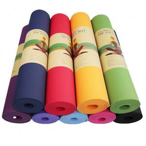 Custom Logo Eco-Friendly Double Layer TPE Yoga <b>Mat</b> 6mm 8mm & 10mm Thick Anti-Slip <b>Exercise</b> <b>Mat</b> - Product Image 6