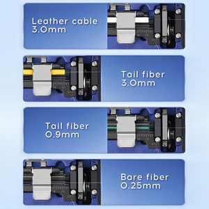 Cisaille à fibre optique SAIVXIAN X5 3 en 1 avec support pour 0,25, 0,9 et 3,0 mm et boîte de récupération amovible - Product Image 5