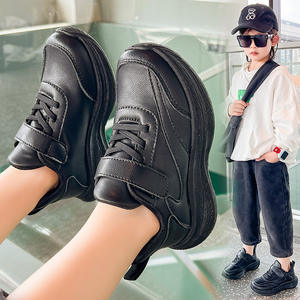 2025 Spring Autumn Boys' Black Sports <b>Shoes</b> New Casual Girls' Soft-Soled Running <b>Shoes</b> All-Match Dad <b>Shoes</b> Artificial Kids - Product Image 4
