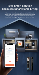 Tysh khóa cửa thông minh với máy ảnh và vân tay khóa điện ai thông minh ngoài trời không thấm nước khóa cerradura inteligente an ninh - Product Image 6