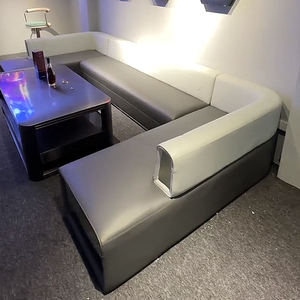 Bộ ghế sofa quầy <span class=keywords><strong>bar</strong></span> hiện đại kiểu Ý, thiết kế Wabi-Sabi, bọc vải bền, dùng cho thương mại, dành cho khách VIP, kiểu góc. - Product Image 3