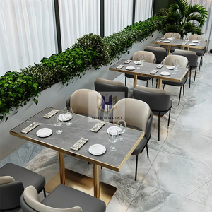 Tables de <span class=keywords><strong>restaurant</strong></span> en bois <span class=keywords><strong>pour</strong></span> 4 à 6 personnes, ensemble de tables à manger, chaises et tables de <span class=keywords><strong>restaurant</strong></span> noires à vendre, d'occasion - Product Image 4