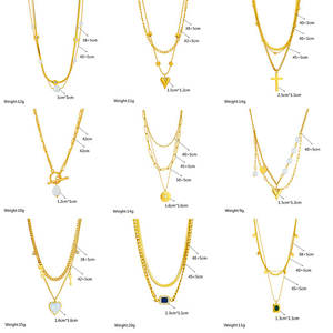 Collar Moderno Impermeable, Resistente al Deslustre, de Acero Inoxidable, Chapado en Oro de 18k, de Alta Gama, para Mujer - Product Image 6