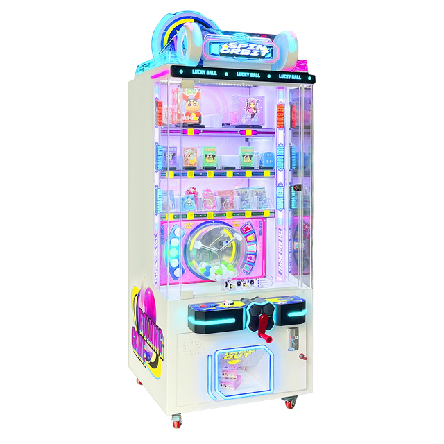 Single Player Lucky Ball Coin Operated Arcade Machine, Skill Based Prize Redemption Gift Vending Machine for Commercial Venues