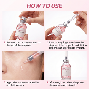 Sérum Visage Hydratant Éclaircissant Végan à l'Acide Hyaluronique et Vitamine C Rose Marque Blanche pour Peaux Sensibles - Product Image 2
