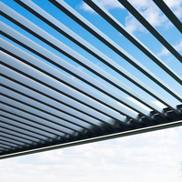 Pergola bioclimatique à toit à lamelles électriques, pergola de jardin, gazebo imperméable, pavillon extérieur en aluminium