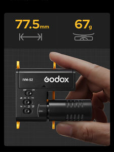 Nouveau Godox IVM-S2 sans fil <span class=keywords><strong>Micro</strong></span> caméra à condensateur Microphone enregistrement en direct entretien téléphone portable Type C connecteur plastique bruit - Product Image 3