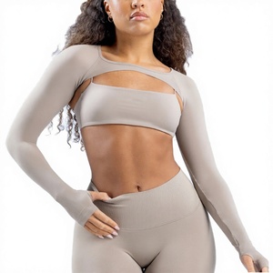 Conjunto Deportivo para Mujer 2025, Ropa de Gimnasio, Fitness, Yoga, Elástico, Sin Costuras, Top Deportivo con Tirantes, Shorts con Efecto Scrunch, 1 Pieza - Product Image 2