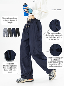 <span class=keywords><strong>Pantalon</strong></span> de sport unisexe 3-en-1 personnalisé pour l'extérieur, protection confortable, nylon léger, cordon de serrage, poche, randonnée, <span class=keywords><strong>pantalon</strong></span> décontracté - Product Image 2