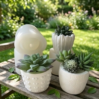 Moule en silicone pour pot de fleurs en ciment DIY, résine époxy, fabrication artisanale, moule réutilisable pour pot de plante en plâtre
