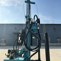 Plate-forme de forage de puits d'eau de moteur diesel de la profondeur 37kw de 200m avec la machine de foret de forage de pompe à boue DTH