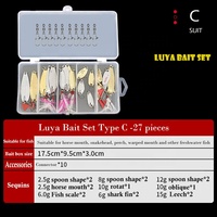 Équipement de pêche multi-spécifications, crankbait artificiel vairon popper vib kit d'appâts durs et souples pour la pêche
