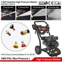 Vente 200bar moteur à essence nettoyeur haute pression pompe Jet d'eau nettoyage laveuse industrielle Portable essence voiture Machine à laver