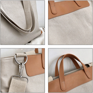 Bolso de Mano Casual para Mujer, Tipo Tote, Bandolera, Plegable, con Cierre de Cremallera, Impermeable, Resistente, Portátil, con Dos Correas, para Uso Diario - Product Image 6