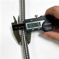 Tuyau de salle de bain haute pression anti-fuite à double interverrouillage chromé avec tube intérieur PEX et écrou en laiton SS304