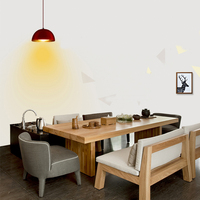 Table et Bancs de Salle à Manger en Bois Massif Épais et Bas Personnalisés, Grande Table à Manger, Canapé pour Restaurant