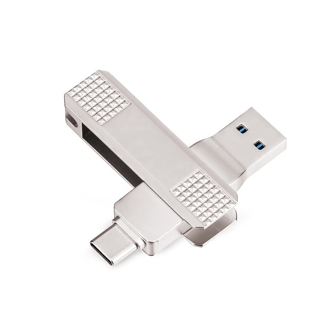 Wholesale USB3.0 Type-c High Capacity Metal Dual-Use USB Flash Drive High-Speed Car Music USB Flash Drive