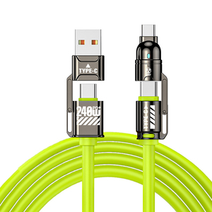 Venta al por mayor 240W 4 en 1 Cables de Datos de Carga <span class=keywords><strong>USB</strong></span> Tipo <span class=keywords><strong>C</strong></span> Cargador Rápido para iPhone <span class=keywords><strong>16</strong></span> para Android Cable de Cargador de Teléfono Móvil - Product Image 6