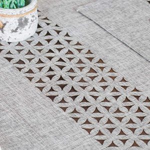 Wholesale Basic Linen Style <strong>Table</strong> <strong>Runner</strong> Rustic Farmhouse <strong>Grey</strong> <strong>Table</strong> <strong>Runners</strong> 72 Inches Long Everyday Polyester <strong>Table</strong> <strong>Runner</strong> - Product Image 5