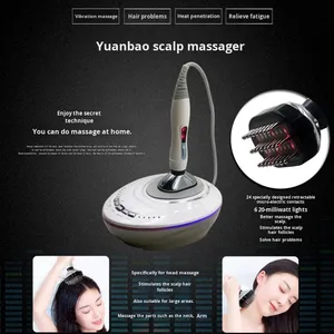 Handheld Electric Scalp <b>Massager</b> ABS Rechargeable Waterproof <b>Head</b> Massage Beauty Salon Device - Product Image 4