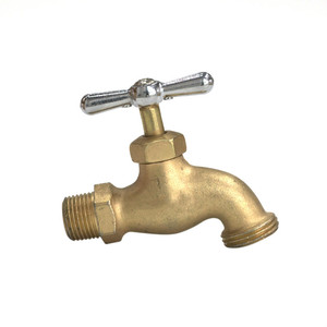 Robinet d'eau extérieur personnalisé, type arrêt standard, à ouverture lente, en laiton poli, corps moulé au sable, norme chinoise - Product Image 5