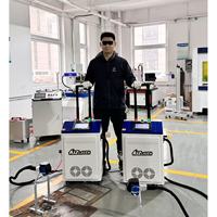 Lackierung Stein-und Betone ntfernung Laser reinigung Laser reinigungs maschine Hand rosten tfernung mit einer Laser maschine mit neuer Technologie