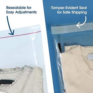 ถุงโพลีใสปิดผนึกได้กันความชื้นสำหรับบรรจุภัณฑ์เสื้อยืดถุงเท้าจัดส่งสินค้า200จำนวน9*12นิ้ว - Product Image 5