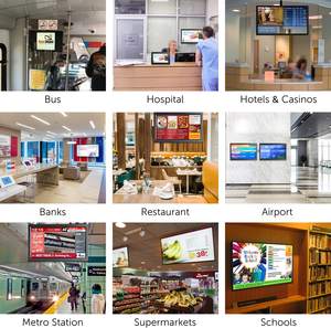 ألبوم صور رقمي يثبت على الحائط 18.5 بوصة مع إطار أكريليك وساعة وشاشة عرض فيديو إلكترونية ومستشعر حركة يدعم MP3/MP4/AVI بدقة 1366×768 - Product Image 6