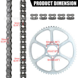 Piñón de cadena de rodillos de acero Zhen Nirui, 60 dientes, 35-60T, 30 mm de diámetro interior, para reparación y reemplazo de minibicicletas - Product Image 5