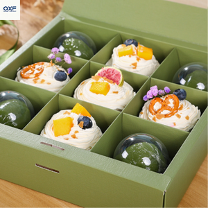 Boîte à glissière en papier kraft UV <span class=keywords><strong>de</strong></span> 2 mm, fabrication directe d'usine, plateau pour <span class=keywords><strong>pâtisserie</strong></span>, cadeau, cupcake, beignets, hot-dogs, emballage, séparateurs pour biscuits - Product Image 5