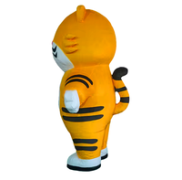 Nouveau Costume Gonflable de Tigre de Dessin Animé avec Ventilateur Intégré, Couleurs Vives, pour Événements Publicitaires, Résistant au Soleil, Durable, Taille Personnalisée