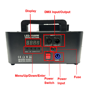 Machine à Brouillard Scénique 1500W DMX 24 LED, Projecteur de Scène Mini, Machine à Brouillard pour Spectacles Musicaux, Bars, DJ, Mariages et Événements Spéciaux - Product Image 2