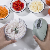 Procesador de alimentos manual, picadora de verduras, picadora de ajo portátil, cortador de cebolla