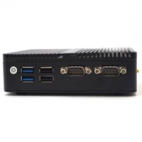 Mini PC Industrial sin Ventilador Intel Pentium Silver J5005, DDR4 32GB RAM, M.2 NVMe, mSATA, SATA, 2xCOM, 2xLAN, Compatible con Win10/11 Linux