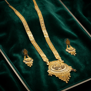 Juego de Collares Largos Chapados en Oro de 14K, 18K y 24K, Diseño Floral en Latón Relleno de Oro, Joyería de Moda, Oro Joyería - Product Image 1