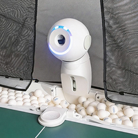 Machine de tennis de table intelligente en gros, robot de ping-pong avec contrôle par application, lanceur de balles automatique pour entraînement à domicile et sur le terrain