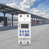 Nouveau type de relais temporisé numérique monophasé sur rail DIN, programmable 7 jours, AC 220V/12V/24V/48V, 16A, haute puissance, miniature, étanche
