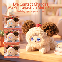 JOPARK AI Chat en peluche en position couchée avec écran LED, adorable poupée avec dialogue IA, jouet en peluche pour enfants, cadeaux