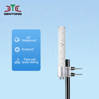 Antena WiFi Omnidireccional MIMO de Alta Ganancia 8dBi 2.4G 5.8G de Doble Polaridad con Conector N-hembra de Fibra de Vidrio IP67 y Montaje de Tornillo Gentong