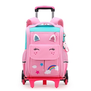 <span class=keywords><strong>Mochila</strong></span> de estudiante bonita de dibujos animados con <span class=keywords><strong>ruedas</strong></span> de carro <span class=keywords><strong>Mochila</strong></span> escolar para niños Trolly para niños niñas y adultos Cómoda y conveniente - Product Image 5