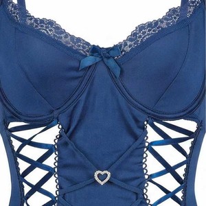 Nouvel Arrivage : Ensemble Lingerie Femme Sexy en Dentelle Respirante, Une Pièce, Effet Push-Up, Ajouré et Séduisant (Soutien-Gorge et Culotte) - Product Image 3