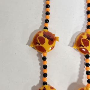 Collier lumineux à LED pour Halloween Perles en plastique clignotantes Chauve-souris <span class=keywords><strong>citrouille</strong></span> pour <span class=keywords><strong>d</strong></span>écorations de fête Perles lumineuses à LED Fournitures de fête - Product Image 4