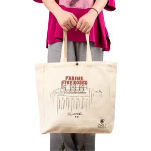 Sac en toile de bonne qualité personnalisé en usine paquet Sona vente en gros meilleur sac fourre-tout en toile recyclée avec fermeture éclair