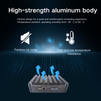 Mini PC embarqué sans ventilateur EVUC Core I3 5005U I5 4200U 1LAN 1COM RS-232 8USB 1 Go de RAM DDR3L Stockage 1mSATA Linux/Win7/10