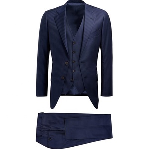 Wholesale navy blue coat pant men suit 